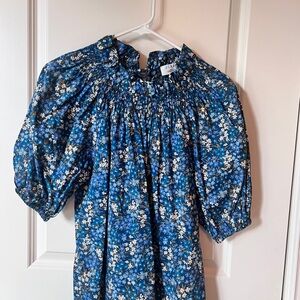JCrew Liberty Fabric Blue Floral Blouse